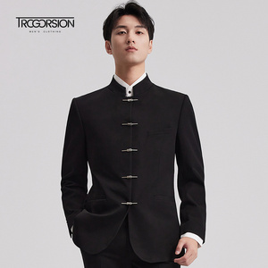 <span class=keywords><strong>Costume</strong></span> de <span class=keywords><strong>mariage</strong></span> respirant pour <span class=keywords><strong>homme</strong></span> OEM, nouveau <span class=keywords><strong>costume</strong></span> de marié chinois, <span class=keywords><strong>costume</strong></span> en laine peignée, col montant, <span class=keywords><strong>costume</strong></span> chinois pour jeunes hommes - Product Image 5