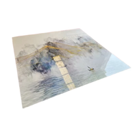 Panneau mural en PVC imitation marbre pour salle de bain, taille standard Y Board 1220x2440mm, 3mm, imperméable, facile à nettoyer