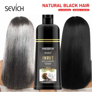 Sevich campione gratuito professionale colorante per capelli a base di erbe Shampoo nero