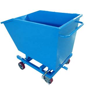 500Kg Laadcapaciteit Standaard Beweegbare Schroot Bak <span class=keywords><strong>Trolley</strong></span> Zware Zacht Stalen Metalen Afvalcontainer - Product Image 4