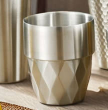 Bouteille isotherme en acier inoxydable 304 de 300 ml à double paroi avec motif diamant, idéale pour le café, la bière, le jus, l'eau, parfaite pour la maison, le bureau, le camping et les activités de plein air - Product Image 6