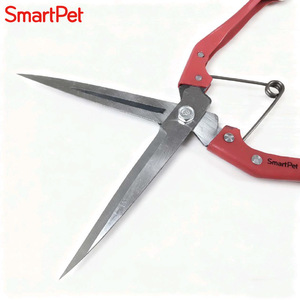 กรรไกรตัดขนสัตว์ SmartPet สแตนเลสสีแดง แบบใช้มือ ขนาดเล็ก สำหรับใช้ในบ้าน - Product Image 2