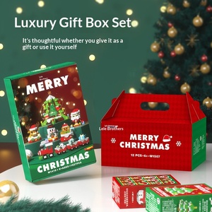 Blocs de construction éducatifs DIY GCC pour enfants, jouet de montage, cadeau de Noël, Père Noël, bonhomme de neige, train, arbre de Noël - Product Image 4