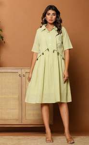 Vestido Estampado Elegante para Mujer, Ropa de Moda Diaria, Vestido Liso para Mujer, Estilo Casual Occidental Minimalista - Product Image 2