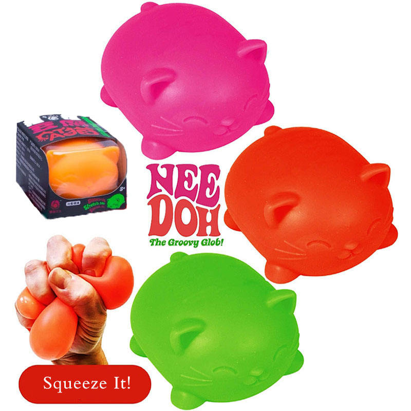 Hot Selling Stress Balls Fidget Toys Suit Cool Cat Stress Relief Balls Squeeze Toys for Releasing Pressure