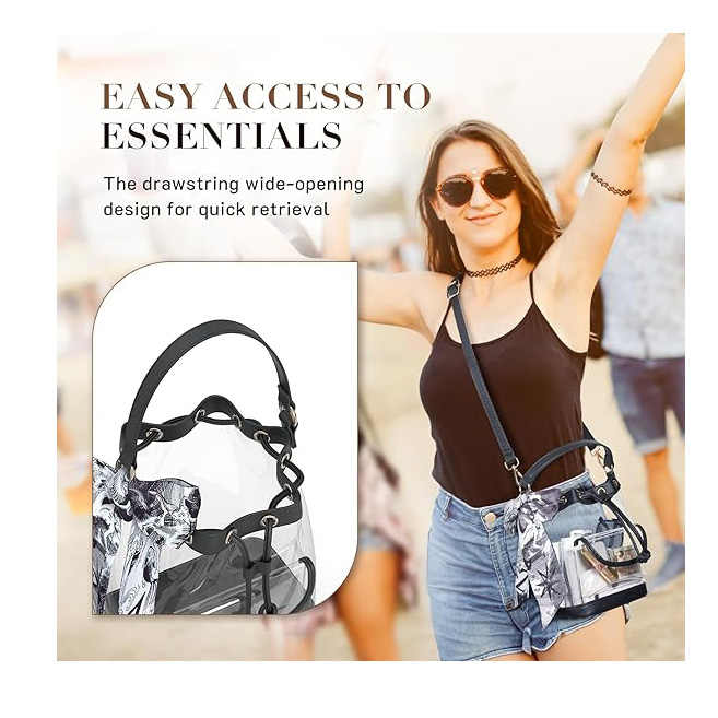 Aazon.co: issnine Clear Bag for Stadiu Approved, Clear Crossbody... Aazon.co: issnine Clear Bag for Stadiu Approved, Clear Crossbody...