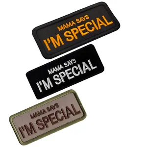 Mama Says I'm Special Tactical Pet Dog animal Clothing Vest Sticker Decorate Patch Embroidered For Bag Hat Cloth Personal Style