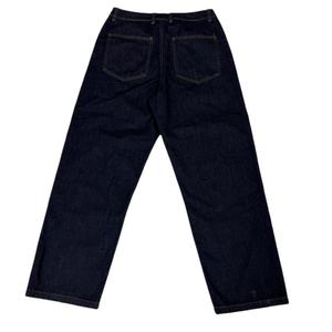 Jeans pour homme Topshow Denim Selvedge, design à pli unique, coupe ample, jambe large, denim brut, coupe baggy - Product Image 2