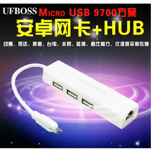 ฮับ USB สำหรับ Android พร้อมพอร์ต Ethernet Micro USB RJ45 Converter OTG สำหรับแท็บเล็ตและโทรศัพท์ - Product Image 5