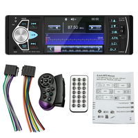 BQCC Stéréo Audio de Voiture à Écran Tactile de 4,1'' FM BT USB AUX Lecteur Multimédia MP5 pour Voiture Caméra de Recul Universelle Autoradio 1DIN AM