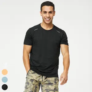 Summer Thin Quick Dry Outdoor Running Basketball Tops Casual Short Sleeve Sports Shirts Custom Logo Tshirt Men Gym Fitness Shirt