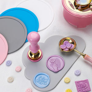 Tampon d'étanchéité en silicone en forme de nuage, ensemble de tampons à cire ronds pour la décoration - Product Image 2