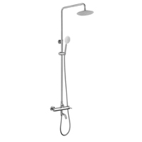 Robinet de douche mural en acier inoxydable pour baignoire, style pluie