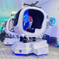 Máquina de Juegos de Realidad Virtual Educativa de Alta Calidad para el Hogar, Simulador de Aviones de Fibra de Vidrio y Metal de 220V
