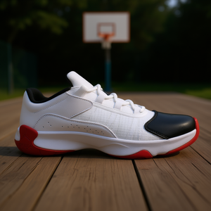 Zapatillas de Baloncesto Jordan Air II CMFT Low para Hombre, Blancas, Negras y Rojas, Parte Superior Sintética, Suela de Goma, Entresuela de EVA, Forro de Malla, Verano - Product Image 2
