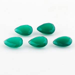 Piedra Preciosa de Ónix Verde Natural Yashee, Corte Pera de 18x13 mm, para Joyería - Product Image 3