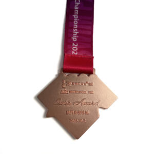 Médailles de puzzle de forme carrée de ruban de sport de logo personnalisé nouvelle médaille de natation de championnat de conception - Product Image 5