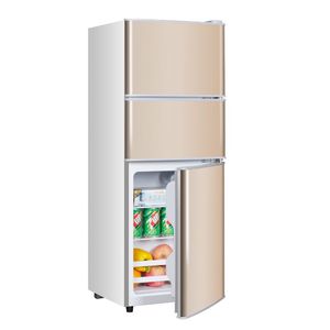 Réfrigérateur Congélateur <span class=keywords><strong>Multi</strong></span> Room Gold 158L Frozen Réfrigérateur triple <span class=keywords><strong>porte</strong></span> grande capacité Vente en gros bon marché Meilleur réfrigérateur pour la maison - Product Image 1