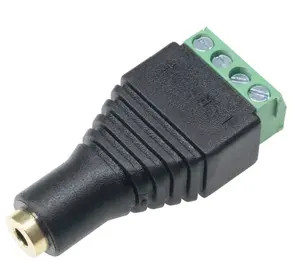 Wholesales Low Voltage 4Pin Male Female Led Strip DC Jack Power Fast Cable Connectors Accessories Phone Jack 3.5mm