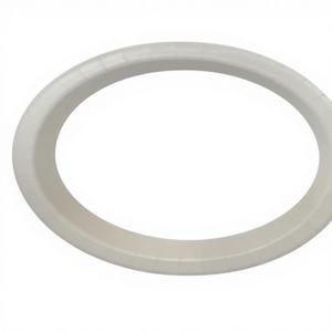 Assiettes jetables blanches |   Robuste et étanche |   Pack de fête biodégradable de 40 pièces - Product Image 1