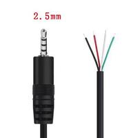 2.5mm écouteur mâle femelle 3 pôles 4 pôles Extension Audio connecteur de fil fiche de câble 3 broches 4 broches bricolage réparation adaptateur de fil 25cm