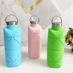 Botella de Agua Plegable de Silicona Eversoul, Libre de BPA, No Tóxica, Ligera, para Niños, Adultos, Viajes, Campamento, Gimnasio, Oficina - Product Image 3