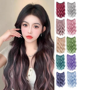 Extensions de cheveux en fibre Kanekalon, 50 cm, 60 cm, densité 180 %, cheveux synthétiques ondulés et bouclés, teints, pour femmes, aspect réaliste - Product Image 2