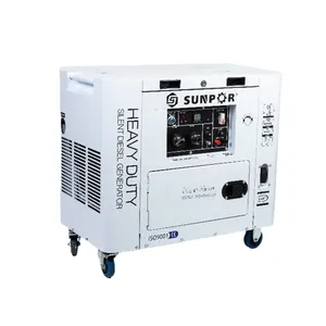 Dễ dàng để hoạt động im lặng loại làm mát bằng không khí 4.8/5KW Hàn Máy phát điện diesel đặt 6.5/3000rpm 7.2/3600rpm Máy phát điện diesel