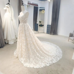 Vestido de Novia Lsam21, Vestido de Novia con Falda, Top Corsé, Bordado de Encaje con Cuentas, Vestido Elegante para Boda Jancember - Product Image 2