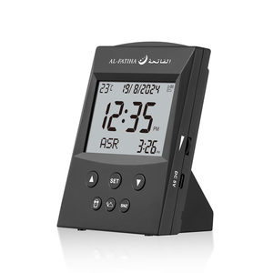 Horloge de prière Adhan portable avec lumière nocturne, cadeau de l'Aïd Ramadan, horloge JAM Azan - Product Image 1
