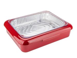 Boîte à lunch portable Strosen 2 en 1 en aluminium pour le camping en plein air, pour les barbecues, boîte à lunch standard peu profonde de taille moyenne - Product Image 2
