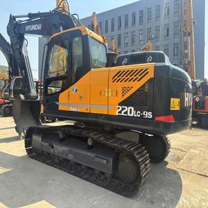 Excavadora de segunda mano Hyundai 220LC-9S de 22 toneladas de Corea del Sur Excavadora de orugas usada barata Hyundai 220LC-9S con perfecto estado - Product Image 2