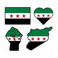 Diseño personalizado Siria bandera pulsera solapa esmalte Pin broche colgante collar Pin insignia Siria Mapa Verde revolución libre bandera Pin