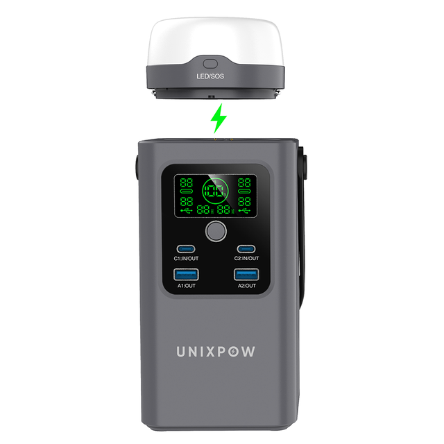 Digital Display 100W PD Fast Charging Three Light Mode Outdoor Travel LED Flashlight Portable Battery Charger Power Bank