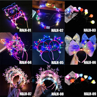 Bandeau de fête avec oreilles de lapin lumineuses, vente en gros d'usine, pour célébrations de printemps, de remise de diplômes, de Noël et de Pâques