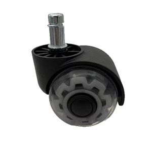 Universelle 2-Zoll (50mm) Kugellager-Rollen, Transparente Doppelrad-PU-Räder für Möbel, Rollen für Bürostühle - Product Image 4