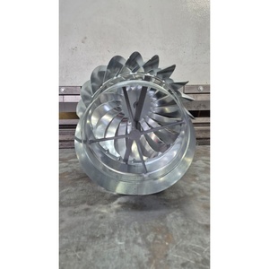 Ventilador de Techo Industrial de Acero Inoxidable, Tipo Campana Rotatoria Impulsada por el Viento, Independiente, para Extracción de Gases de Combustión y Aire - Product Image 4