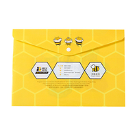 Carpeta de Archivo Personalizada Impermeable para Documentos A4 con Botón a Presión, Artículos de Papelería Nuevos para Oficina, Productos de Archivo de Material Plástico PP