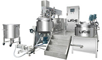 Ligne de production de mayonnaise et de ketchup, émulsifiant sous vide pour crèmes cosmétiques, homogénéisateur, machine de fabrication d'onguents