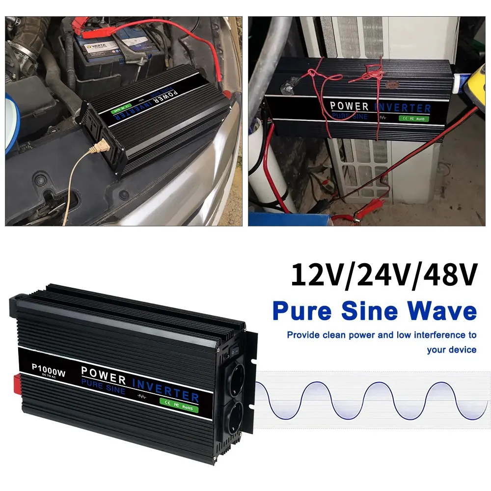 오프 그리드 인버터 24V 48V ~ 110V 12v 220v 2500w Dc AC 전력 태양 광 인버터