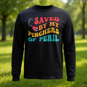 T-shirt vintage à manches longues « Saved By My Pinchers Of Peril » - Product Image 3