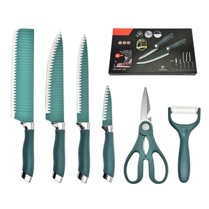 Ensemble de couteaux de cuisine antiadhésifs de haute qualité OEM/ODM, 6 pièces, avec boîte cadeau - Product Image 4
