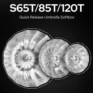 Aksesuarları S120t taşınabilir sekizgen şemsiye Softbox petek 120cm ızgara Bowens stüdyo flaş canlı Led ışık Speedlite