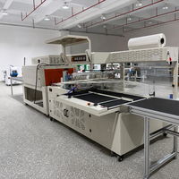 Machine d'emballage automatique à haute vitesse électrique 30 paquets/min, tunnel de rétraction thermique pour films PE POF, pour couches et produits alimentaires