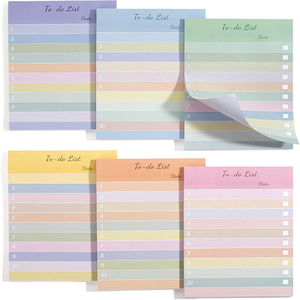 Tùy Chỉnh In Ấn Thiết Kế Phong Cách Chia Nhiều Màu Xách Tay Dính Notepad Ghi Chú Memo Pad Dễ Dàng Xé Giấy Mỏng - Product Image 1