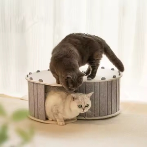 <span class=keywords><strong>Hot</strong></span> <span class=keywords><strong>Sale</strong></span> Filz Cat Scratch Cave Vier Jahreszeiten Universal Double Layer Abnehmbarer Pet <span class=keywords><strong>House</strong></span> Chase Spielplatz für Haustiere - Product Image 3