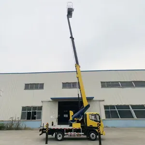 Aerial Platform Hydraulic Trailerable Trailer Mounted Manlifter Telescoping Towable Boom Lifts Cherry Picker For Sale