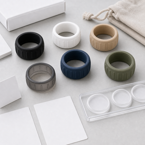 เคสซิลิโคนป้องกันรอยขีดข่วนสำหรับแหวนอัจฉริยะ Oura Ring 5/4 Galaxy Ring RingConn Ultrahuman  แบบสปอร์ต แพ็ค 10 ชิ้น - Product Image 5
