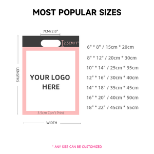 Pacco postale di ringraziamento 10x13 Logo personalizzato stampato corriere spedizione pacco postale borse per posta Poly mailer con maniglia - Product Image 6