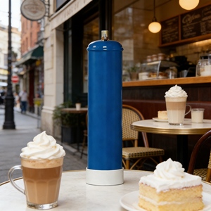 أسطوانة غاز صناعية جديدة من الفولاذ سعة 0.95 لتر للاستخدام مرة واحدة، معتمدة للعمليات ذات الضغط المنخفض/العالي، للهيليوم/ثاني أكسيد الكربون - Product Image 2